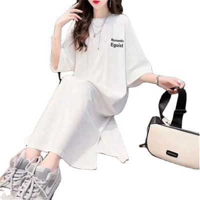 China Wholesale foreign trade anti-static cotton dress 2021 autumn new loose T-shirt skirt style sweater ladies long dress women's clothing for sale