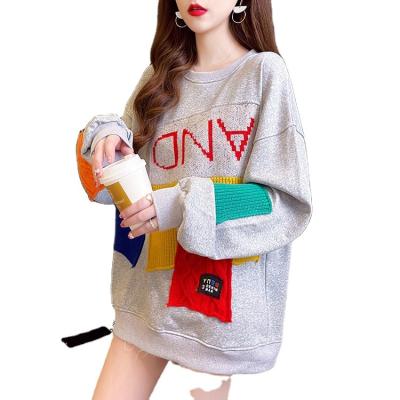 China Anti-wrinkle foreign trade cotton sweater 2021 wholesale new autumn women's clothing loose thin coat sweater ladies for sale