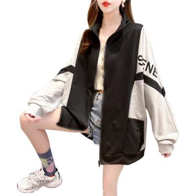 China Wholesale new style women's jacket cardigan zipper Anti-wrinkle foreign trade cotton clothing sweater ladies top long sleeve top for sale