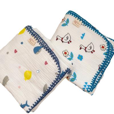 China Factory direct sales baby bath towels wholesale 100% cotton super soft gauze safe for children cotton for sale