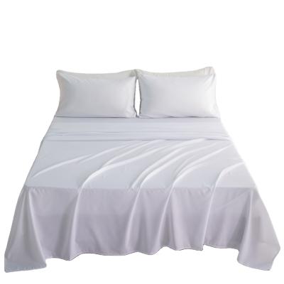 China Wholesale Anti-static Soft and Comfortable Luxury 4pcs Bedding Flat Sheet and Pillowcase Sets for sale