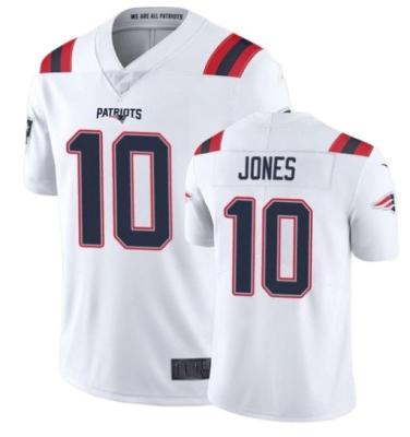 China 2022 New American Football Jersey New England Patriot #10 Mac Jones #11 Edelman Best Quality Antibacterial Embroidery Quilted Jersey for sale