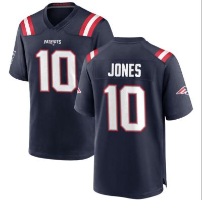 China Wholesale Best Quality Antibacterial Cheap Pitched American Football Jerseys New England Patriot 10 Jones 9 Judon for sale