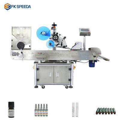 China FK807 horizontal food ampoule facial 200ml tube label labeling machine for ampoule bottles for sale