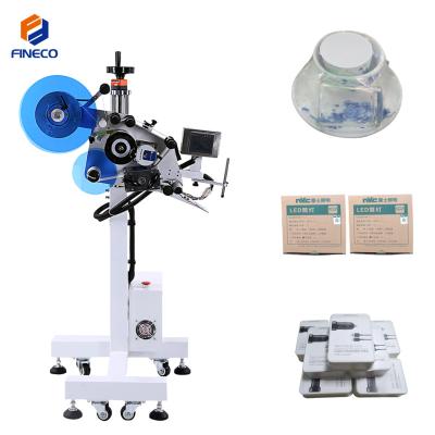 China 2021 2021 Industrial GARMENT production line full automatic promotion food production sticker labeling machine flat head for cans food Te koop