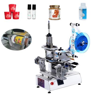 China Square Bottle Labeling Machine FK616 High Precision Semi-automatic Glass Jar Sticker Square Sanitizer Bottle Sleeve Square Bottle Labeling Machine Applicator for sale