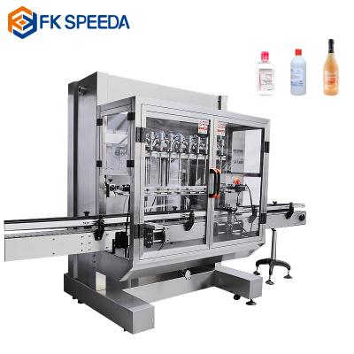 China Automatic Liquid Food 4 Heads Beverage Soy Sauce Quantitative Oral Liquid Filling Machine for sale