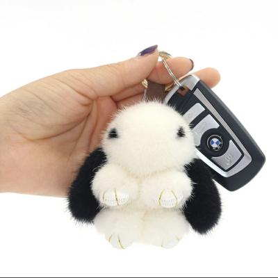 China High End Fluffy Girl DIY Fur Bag Pendant Key Chain Cell Phone Accessories for sale