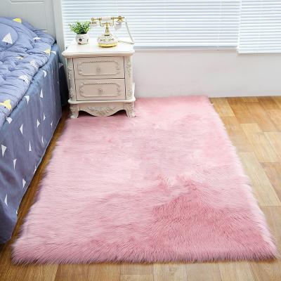 China Washable Imitate sheepskin rug tiles mbx fluffy bohemian rugs and blankets for living room for sale