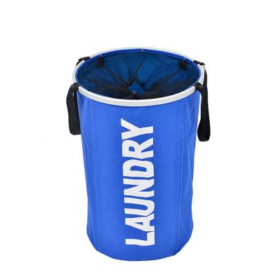 China Professional Manufacture Eco-friendly Folding Laundry Bin Travel Wash Drawstring Durable Delicates Laundry Storage Bag for sale