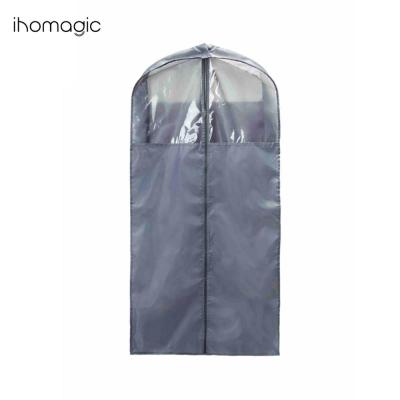 China Storage Ins Style Home Gray Fabric Collapsible Foldable Garment Bag for sale