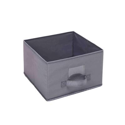 China Viable Collapsible Folding Cloth Fabric Cube Storage Baskets Modular Bins Bins Organizer for sale