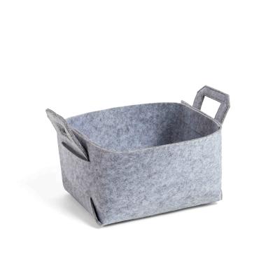 China Quality Home Sustainable Closet Light Up Gray Folding Cotton Rope Storage Bin Baskets For Closet for sale