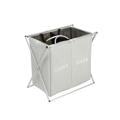 China New Arrival Wholesale Folding Nordic Oxford Square Laundry Sorter Dirty Laundry Basket for sale