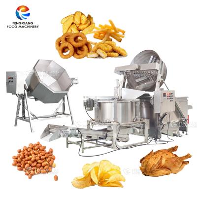 China Automatic Chips Vegetable Processing Line Snacks food Frying Deoiling Equipment for sale