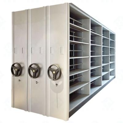 China Warehouse Storage System Knock Down Rolling Archive Storage Mobile Filing Shelving System Movable Shelf for sale