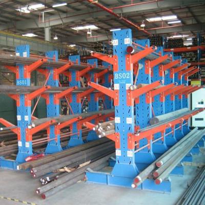 China Industrial Warehouse Storage System High Quality Cantilever Rack Rack Rack System For Raw Materials for sale