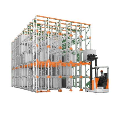 China Economic Warehouse Storage System Q235B Steel Industrial Warehouse Shuttle Pallet Racking for sale