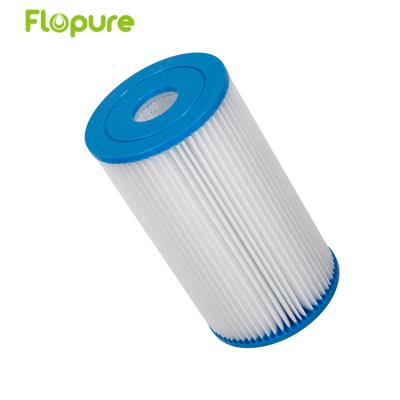 China Swimming Pool Filters Hotel Pleated Water Filter Cartridges With Fine-CAPS PU And Core ABS for sale