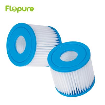 China Hotel filter cartridge with high quality spa filter and swimming pool filter made in blue and white porcelain for sale