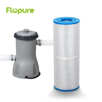 China Hotels swimming pool and spa filter cartridge with ISO certification material sand filter frame swimming pool with blue and white filter for sale