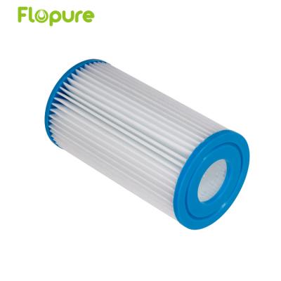 China High Quality Prefiltration Swimming Pool Accessories 5 Micron PP Pleated Polyester Deposit White Filter Cartridge for sale