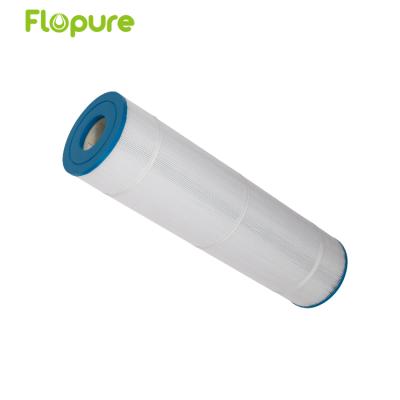 China Home spas white and blue pleated filters used for outdoor swimming pool with PET material PU finishes ABS cores for sale