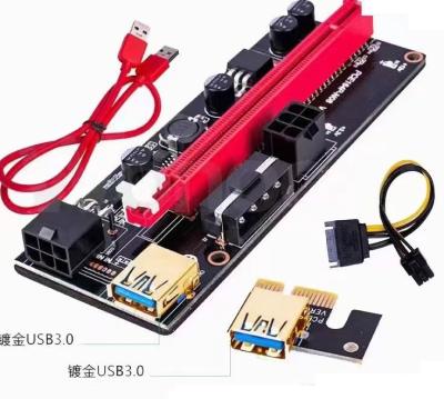 China 6pin 3070 GPU Power Cable Riser Card Slot 6 PCIE Slot Board USB 3.0 To 16 PCIE for sale