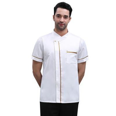 China Kichen Short Sleeve Chef Uniform White Chef Uniform Chef Workwear for sale