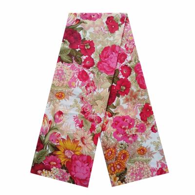 China Anti-Static Dye Printed Microfiber Woven Fabric 100% Polyester Floral Design Printed Bed Sheet Fabric for sale