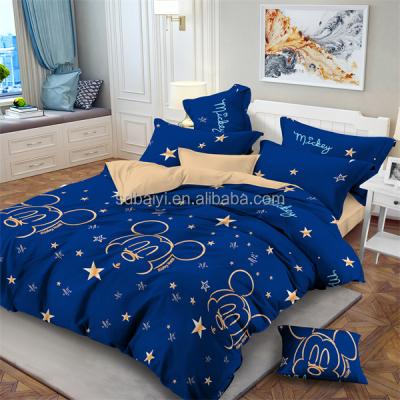 China Disposable 100% Polyester Sheet Bedding Set Comforter Bedding Set Comforter Bedding Set for sale