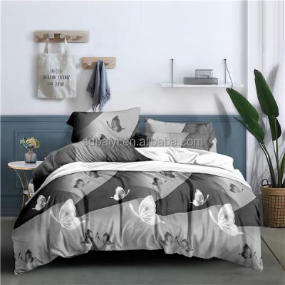 China New Style Disposable Bedding Set Luxury Queen Size 100% Cotton Double Duvet Set Material Bed Sheet for sale