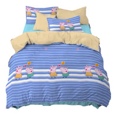 China Kids Cloth Nondisposable 100% Cotton Printed Children Sheet Kids Bedding Set for sale