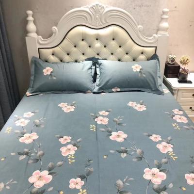 China Sustainable Fabric Factory Wholesale Printing Bed Sheet Sets Cotton Linen Fabric for sale