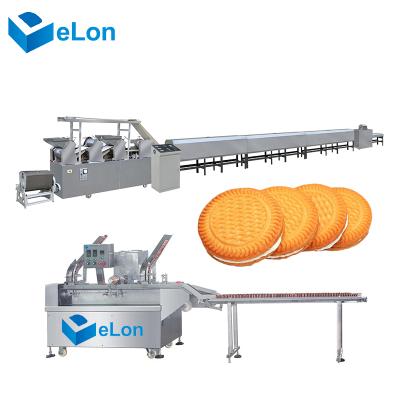 China Fully Automatic Snack Factory Biscuit Production Line Included Biscuit Stacker Machine for sale