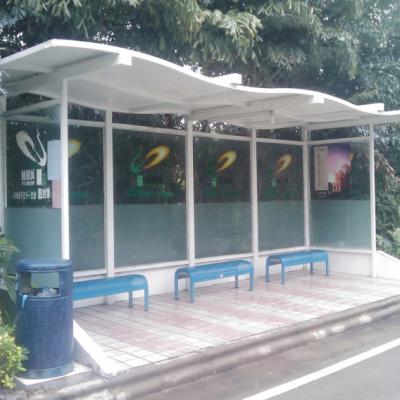 China New Modern Outdoor Equipment Simple Custom Design Advertising Bus Station for sale