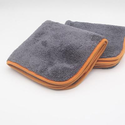 China Hot Selling Custom Logo Car Cleaning Cloth Microfiber Thick Quick Dry Thick Cleaning Cloth Viable for sale