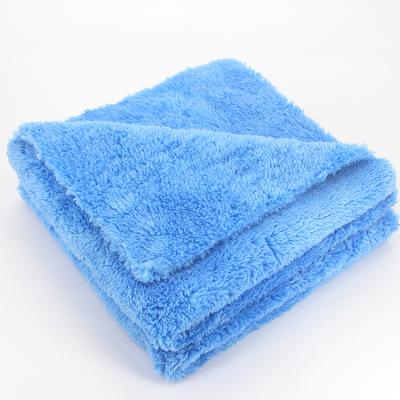 China Microfiber Fleece Coral Kitchen Dish Cloth Sponges Viable Thick Ultrasonic Cut Cleaning Scouring Pad for sale