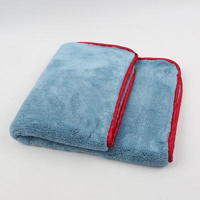 China 1200 gsm custom made super thick microfiber logo fleece car coral drying towel sustainable for sale