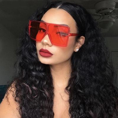 China Fashion Sunglasses 2022 Wholesale Custom Logo Sunglasses Square Frame Oversize Hot Selling Sunglasses Women Big Fashionable Luxury for sale