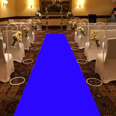 China Stain Rug Fair Trade Show Expo Aisle Runner Decor Non-Slip Blue Wedding for sale