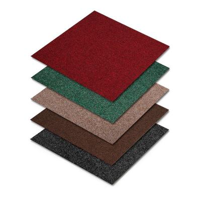 China Reversible Commercial Peel and Stick Carpet Tiles Nylon Office 50x50 Decorative Carpet Tile for sale