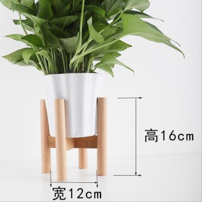 China Shusenlin 15Cm Non-Refillable Wooden Flower Pot Holder Mirror for sale