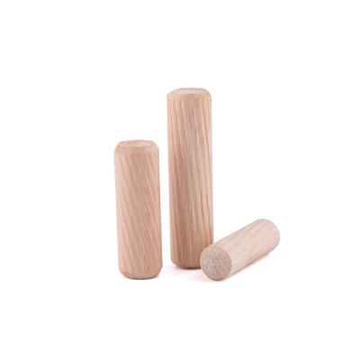 China Natural Factory Customized Ingredients Round Teak Solid Wood Dowels Practical Hardware Accessories For Furniture Use for sale