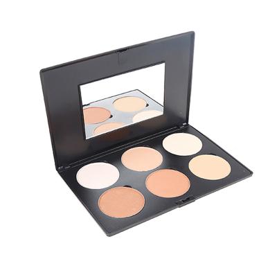 China Acne/Spot Removing Actions! Professional 6 Colors Whitening Oil-control Pressed Powder Foundation Compact Powder for sale