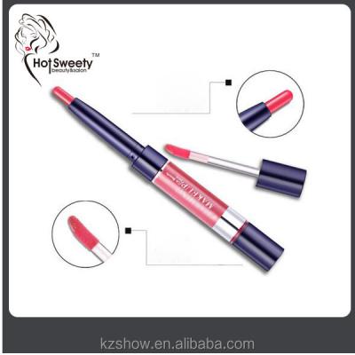 China Waterproof OEM Branded Double Headed Waterproof Long Lasting Lip Liner and Auto Lip Gloss Pen or Pencil for sale