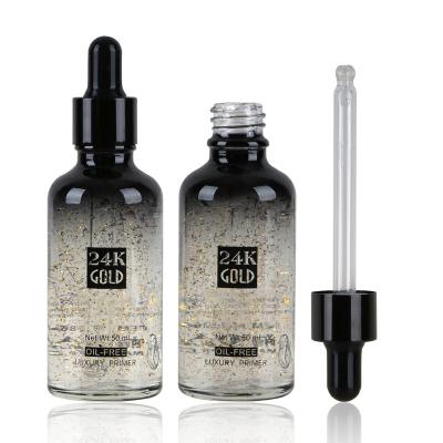 China Brighten Private Label Long Lasting Oil Free Gold 50ml Luxury Primer , Make Your Own Brand Glitter Waterproof Base for sale