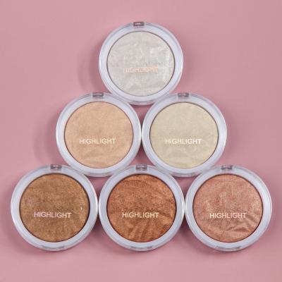 China Brighten Private Label Pressed Powder Highlighter Bar Base Durable Waterproof Compact Powder 6 Colors for sale