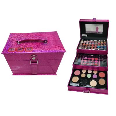 China High Quality Colorful Easy Makeup Set Eyeshadow Palette Blush Eyebrow Pencil And Eyeliner Professional Private Label Makeup Kit for sale