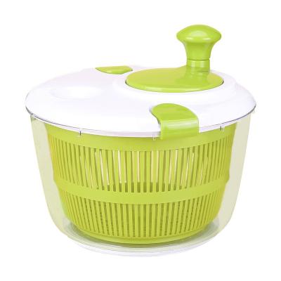 China Sustainable Multi-Function Salad Spinner With Locking Staples Handle Rotary Plastic Salad Spinner New Large for sale